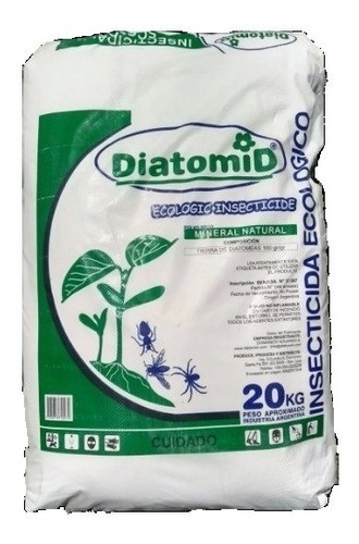 Insecticida Ecológico Tierra De Diatomeas X 20kg - Diatomid