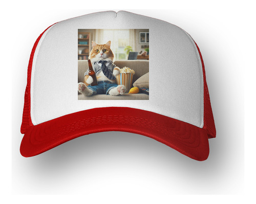 Gorra  Gato Relax Despues Del Trabajo En Sillon