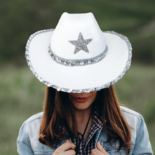 Sombrero De Vaquero Con Correa Ajustable Para La Barbilla,