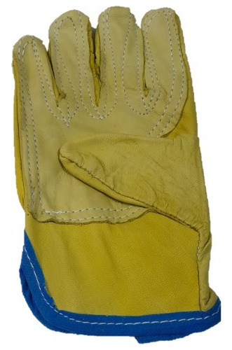 Guantes Protección Carnaza Vaqueta Palma Y Dedos Reforz 12p