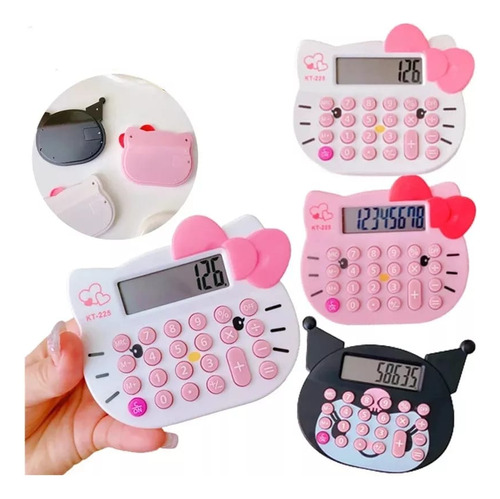 Calculadora Básica Kuromi Hello Kitty 10 Dígitos