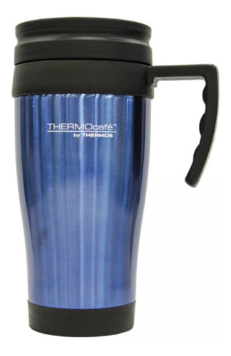 Termo De Agua 420ml Mug Acero Azul Thermos