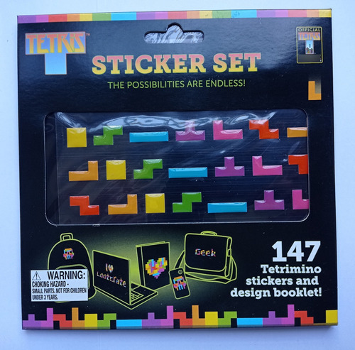 Set De 147 Stickers Tetris 2014 Paladone Adhesivos