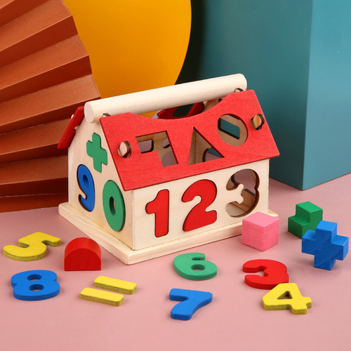 Juguete Educativo Preescolar Con Bloques Numéricos De Madera
