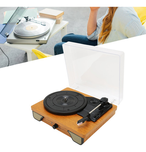 Reproductor De Discos De Vinilo Retro De 3 Velocidades Bluet