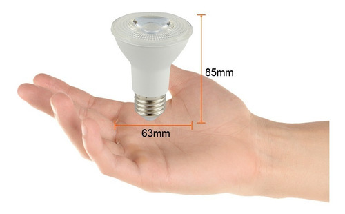 Imagen 3 de 4 de Bombillo Led Par20, 6w, Luz Cálida Tecnolite