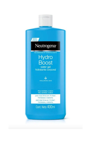 Imagen 1 de 1 de Gel hidratante, reafirmante, refrescante para cuerpo Neutrogena Hydro Boost Water Gel en pomo 400mL
