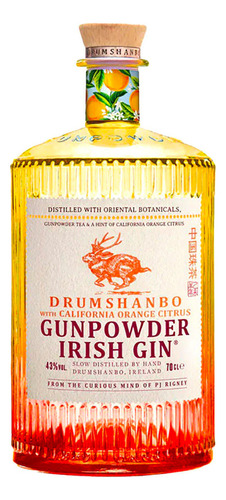 Paquete De 3 Ginebra Drumshanbo Gunpowder Irish Orange Citru