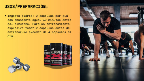Quemadores Ripped Ena Natural Te Verde Y Pimiento X 60 Cap. Sin Sabor
