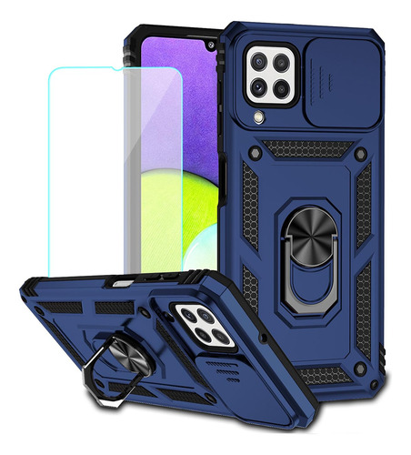Funda Para Galaxy A22 4g Samsung M32 4g Sm-a225f Azul Pla -2