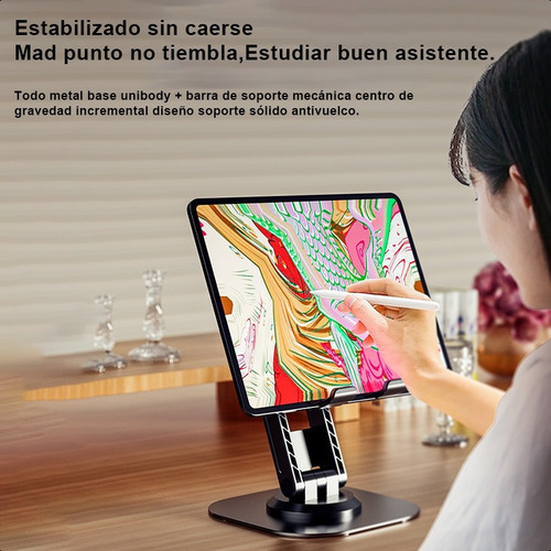 Soporte Escritorio Para Celular Ajustable Giratorio 360 Base