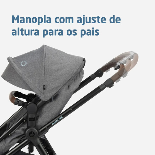 Carrinho De Bebê Maxi-cosi (sem Uso) Anna 3 - Passeio Cinza-escuro Preto (Usado)