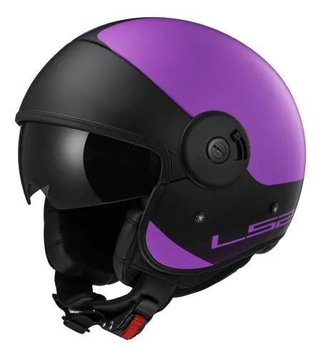 Casco moto abierto mujer sale