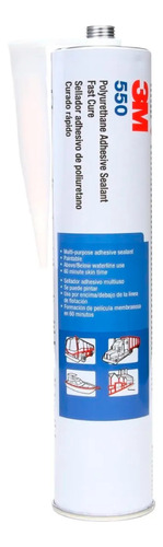Sellador Adhesivo Poliuretánico 3m 550 Cartucho X 310ml