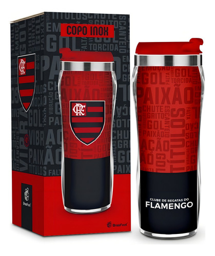 Lanzamiento oficial de la copa térmica de acero inoxidable Clube Regatas Flamengo