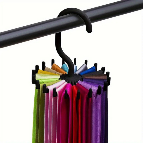 Percha Corbatero Organizador D Corbatas Cinturon Pañuelo Color Negro