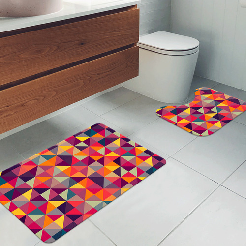 Conjunto Tapete Banheiro 2 Peças Design Refinado Wc5090