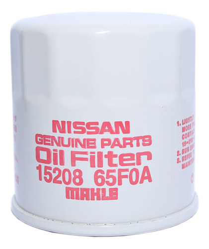 Filtro Aceite Nissan March 1600 Hr16de K13x Dohc 16 1.6 2012