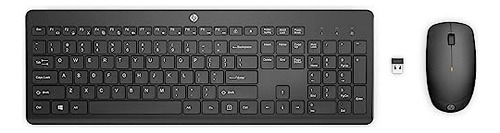 Combo Inalámbrico Hp 235 Teclado + Mouse Usb Original 1y4d0a Negro