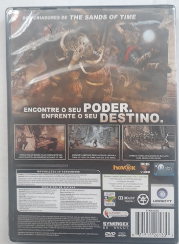 Pc Prince Of Persia The Forgotten Sands - Novo - Original