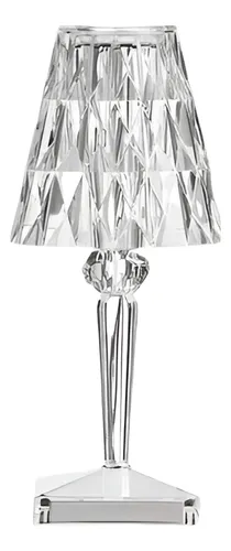 Lampara De Mesa Velador Diamante Tactil Usb