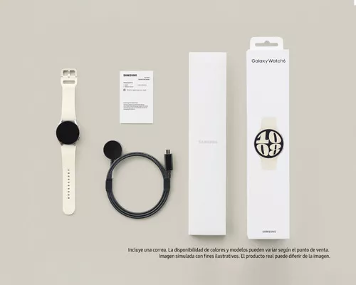 Samsung Watch 6 44mm Sellado Aceptamos Tarjetas De Credito Color de la caja  Blanco Color de la malla Plateado Color del bisel Plateado Diseño de la  malla Fluoroelastómero