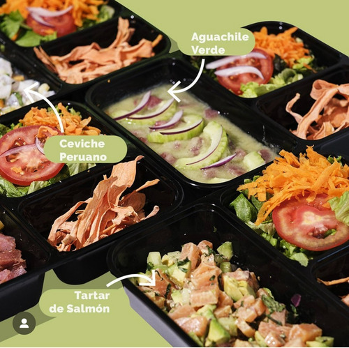 Charola Tipo Plato Reusable De 3 Divisiones Con Tapa