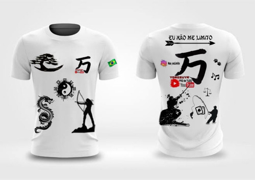 Kit Camisa +boné Branco Baby Look Yorozuya+ Frete Grátis