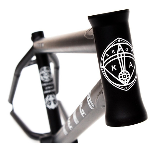Imagen 9 de 10 de Cuadro Kench Bmx Arrow ¡linea Pro Full Cromo! 20.75 Negro
