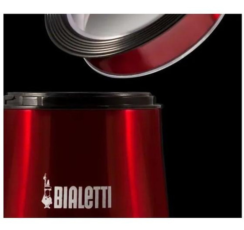Imagem 4 de 6 de Moedor De Café Eletrico Vermelho 110v - Bialetti Original