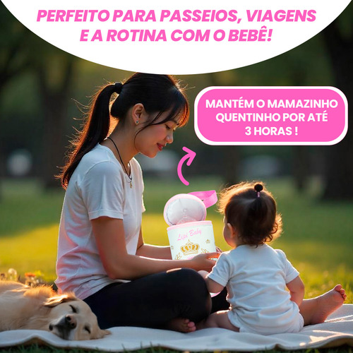 Frasqueira Para Todas Mamadeiras Protetor Térmico Gel Bolsa