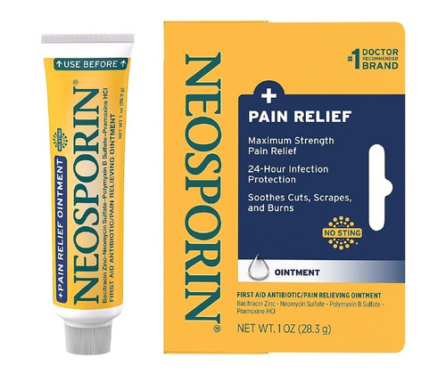 Crema Unguento Neosporin + Pain Relief  1 Oz