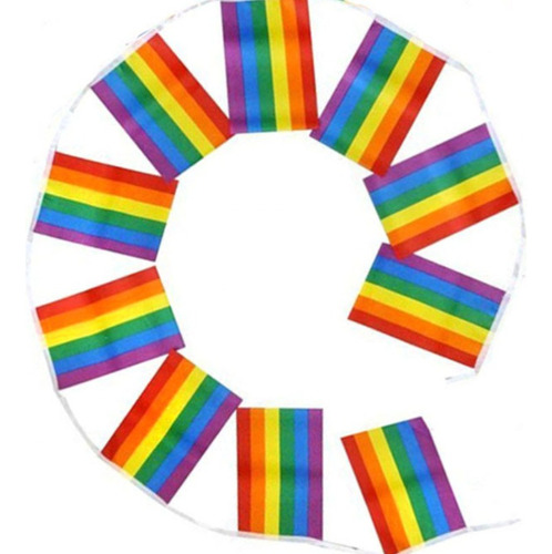 Guirnalda Arcoiris Bandera Gay Lgbt 3 Metros Genero