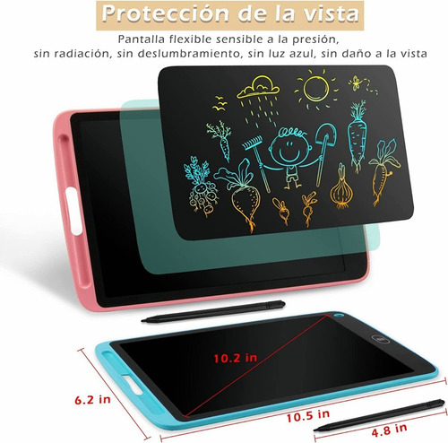 Pizarrón Mágico 10.5 Lcd Pantalla Táctil Tablet De Dibujo