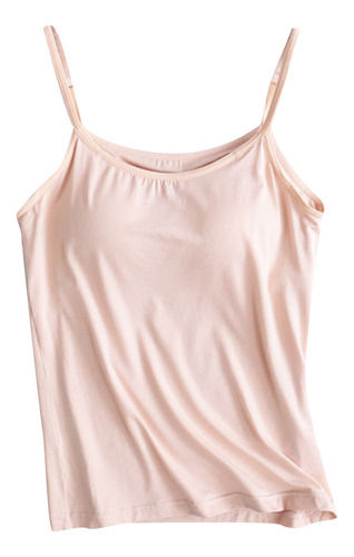 Camiseta Sin Mangas Casual Con Cuello Redondo Para Mujer C S