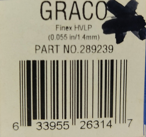 Pistola De Gravedad Graco Finex Hvlp.