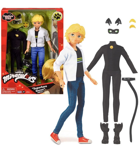 Miraculous Figura Cat Noir Secret Lujo 28 Cm Int 50358