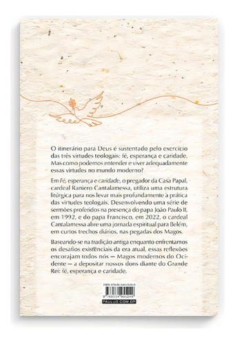 Fé, Esperança E Caridade, De Cantalamessa, Raniero. Editorial Paulus, Capa Mole, Edição 2024-10-24 00:00:00 Em Português