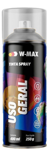 Tinta Spray Grafite Uso Geral Ótima Cobertura 400ml - Wurth