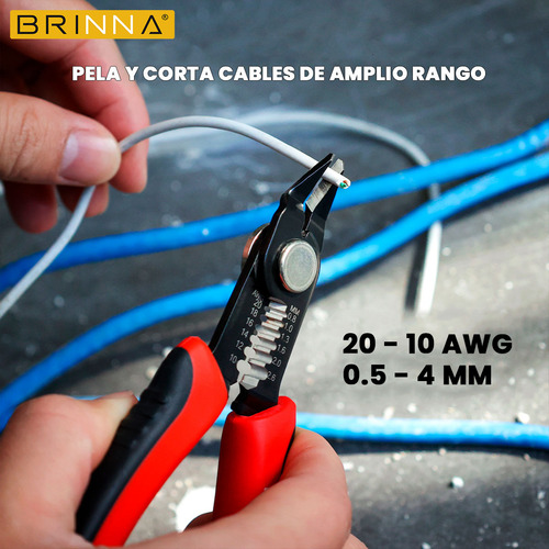 Pelacables Automático + Alicate Micro Corte Brinna COMBOINST87
