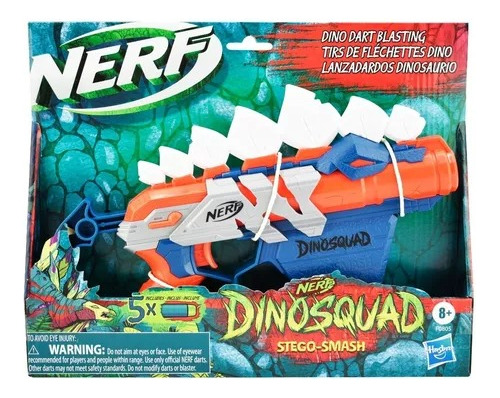 Nerf Dinosquad Stego-smash 5 Dardos Lanzador Juguete Hasbro