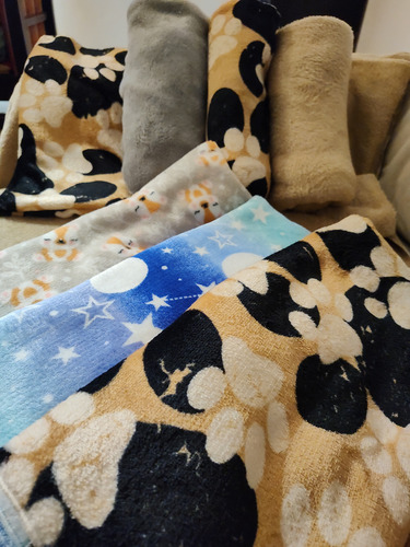 Manta Polar Para Perros Y Gatos Super Suave 100 X 80 Cm Celeste