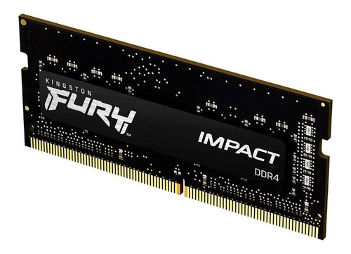 Memoria RAM Fury Impact gamer color negro 16GB 1 Kingston KF432S20IB/16