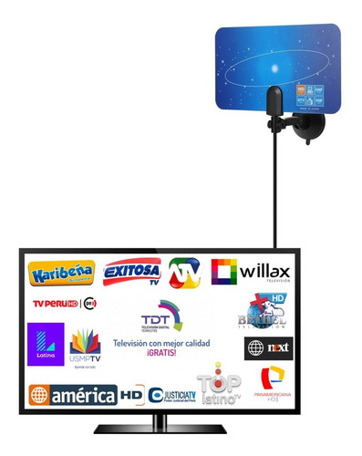 Imagen 2 de 7 de Antena Uhf Digital Tv Full Hd Tdt