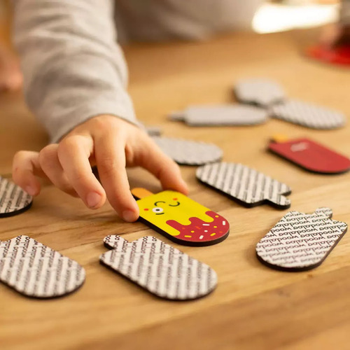 Memotest Juego De Memoria Heladitos Madera+ Packaging