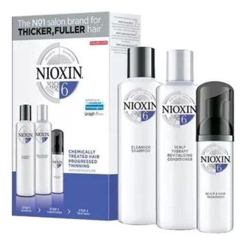 Kit Nioxin N°6 Shampoo150ml Acondicionador150ml Tónico 100ml