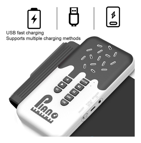 H Piano Enrollable Flexible De 49 Teclas, Teclado Digital