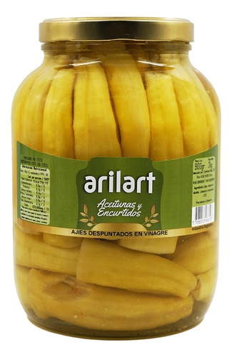 Ajies Despuntados En Vinagre Premium X 900 Gr - Arilart