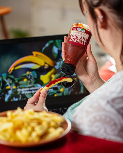 Imagem 3 de 3 de Caixa C/ 9 Un - Bisnaga Ketchup Org