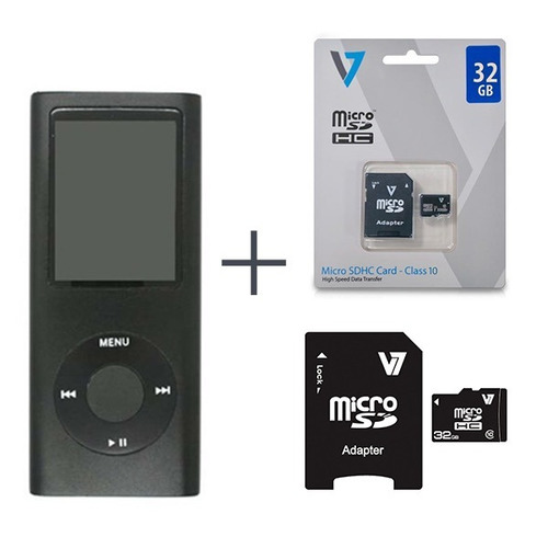 Reproductor Multimedia Mp4 Player + Memoria Micro Sd 32gb